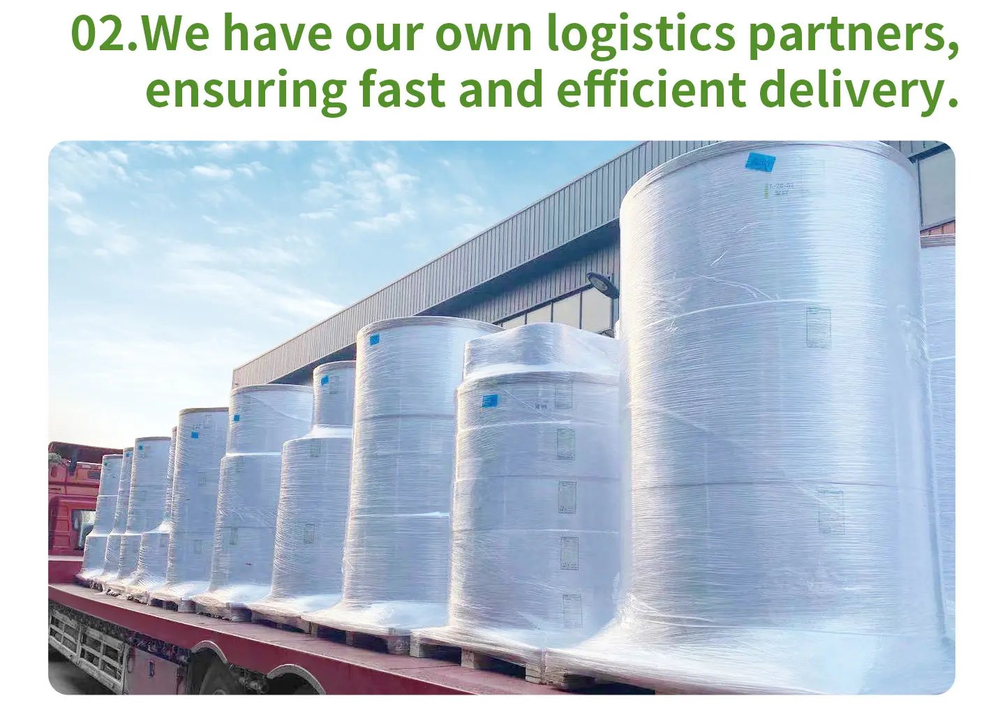 We have our own logistics partners, ensuring fast and efficient delivery